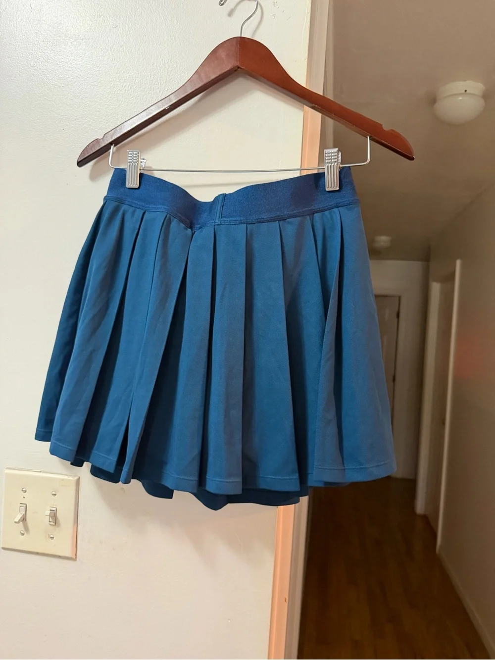ASICS Teal Blue Pleated Skater Skirt